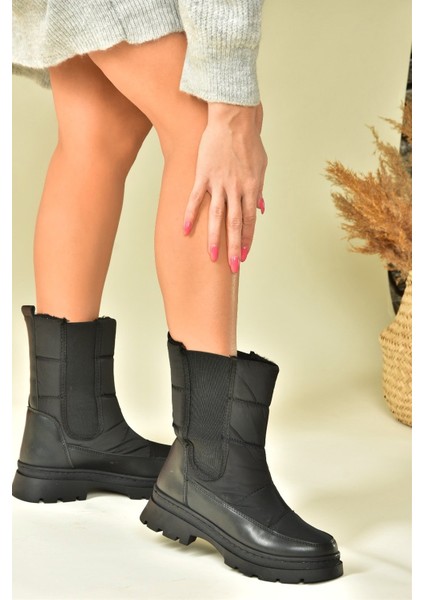 Siyah Kumaş Günlük Kadın Bot N820001204