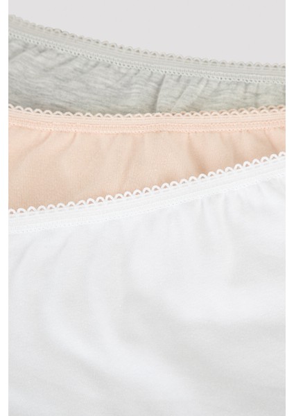 Kız Çocuk Soft Basic 3lü Hipster Külot