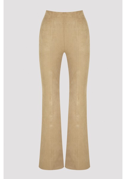 Süet İspanyol Paça Tayt