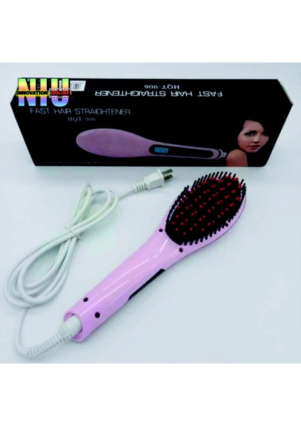 Elektrikli Saç Düzleştirici Tarak Fırça Saç Şekillendirici indirimleri