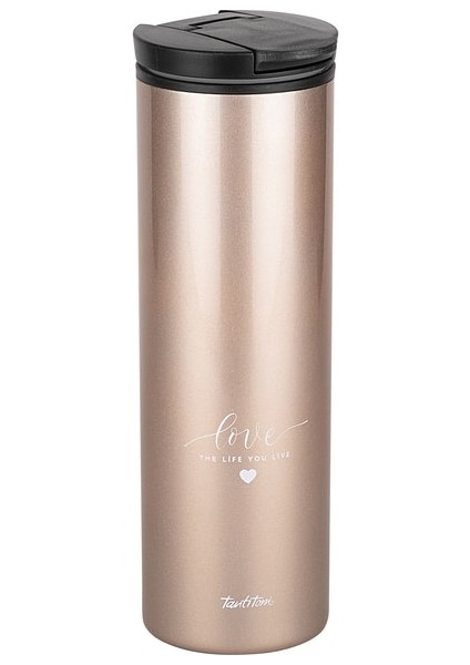 Bronz Love Yazılı Kahve Bardağı 440ML