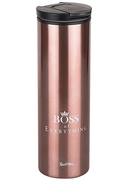 Rose Gold Boss Yazılı Kahve Bardağı 440ML