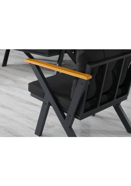 3+1+1 Zeta Bahçe Takımı, Balkon, Bahçe, Cafe Mobilyası, Süngerli Metal Çay Seti modelleri