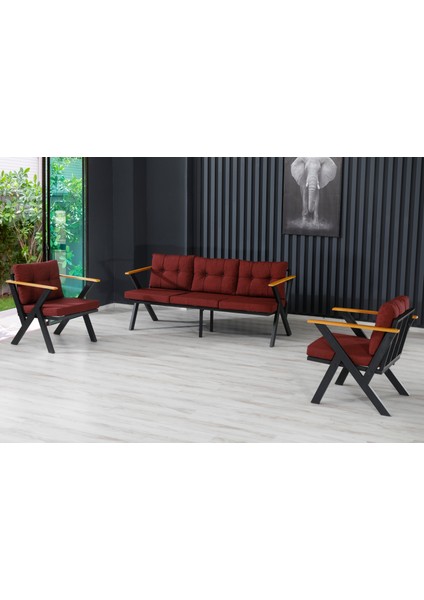 3+1+1 Zeta Bahçe Takımı, Balkon, Bahçe, Cafe Mobilyası, Süngerli Metal Çay Seti fiyatları