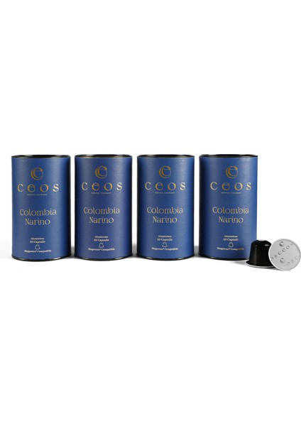 Colombia Narino Coffee ( 40 Adet Nespresso Uyumlu Aluminium Kapsül Kahve )