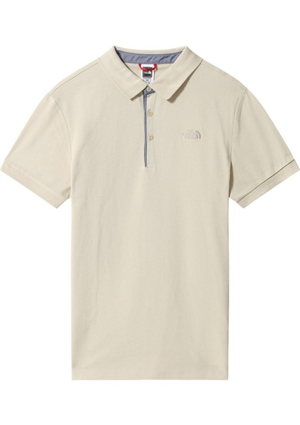 M Premıum Polo Pıquet-Eu Krem Erkek T-Shirt NF00CEV43X41