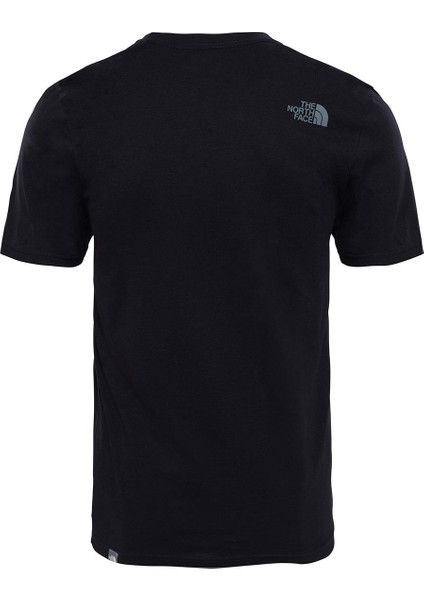 M SS Easy Tee - Eu Siyah Erkek T-Shirt NF0A2TX3JK31