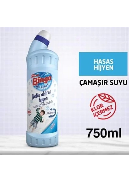 Oksijen Çamaşır Suyu Hassas Hijyen 750 ml