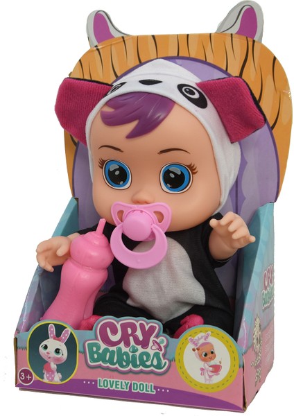 Ağlayan Bebekler Cry Babies Et Bebek Panda 25CM