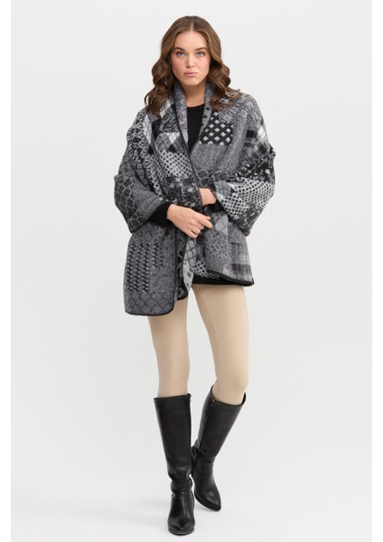 Kadın Kırk Yama Desenli Büyük Şal 1