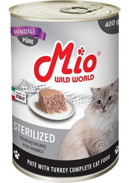 Kedi Konservesi Sterilised Hindili 400 gr