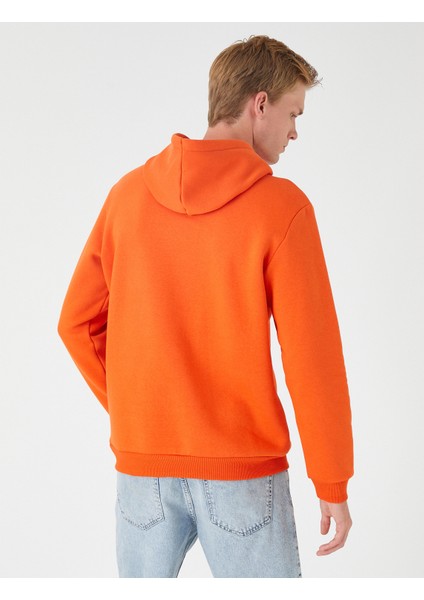 Basic Kapşonlu Sweatshirt