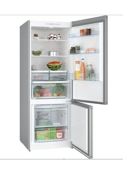 KGN55VIF1N Alttan Donduruculu Buzdolabı 186 x 70 cm Kolay Temizlenebilir Inox No-Frost