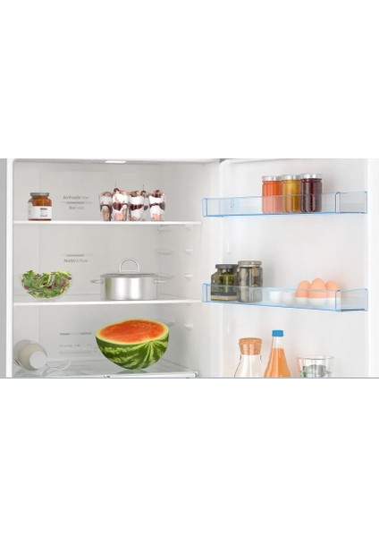 KGN55VIF1N Alttan Donduruculu Buzdolabı 186 x 70 cm Kolay Temizlenebilir Inox No-Frost