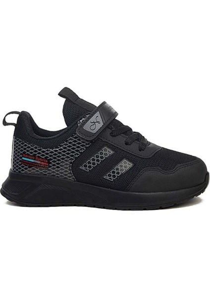 05P-22 Deri Çocuk Sneaker Ayakkabı Siyah Füme modelleri
