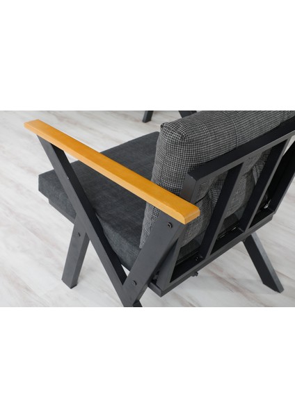 3+1+1 Zeta Bahçe Takımı, Balkon, Bahçe, Cafe Mobilyası, Süngerli Metal Çay Seti fırsatları