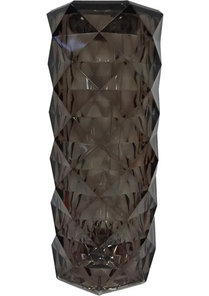 Füme Kristal Elmas Masa Lambası LED Dokunmatik USB Şarjlı