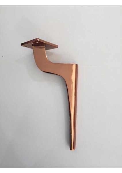Lyon Dekoratif Mobilya ve Koltuk Ayağı Rose Bakır 25 cm