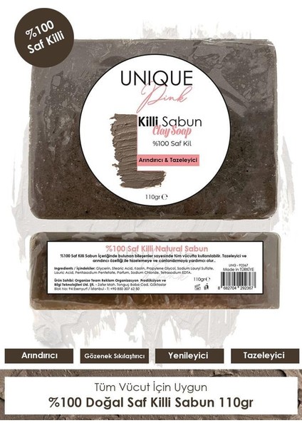 El Yapımı 100 Saf Killi Sabun 110gr fiyatları