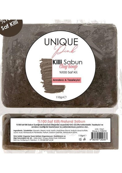 El Yapımı 100 Saf Killi Sabun 110gr