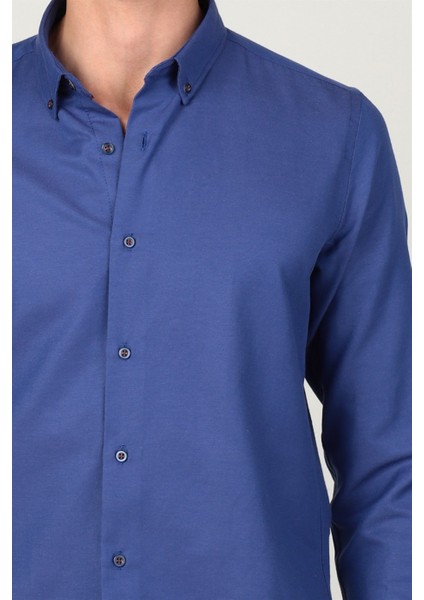 Slim Fit Uzun Kol Düğmeli Erkek Gömlek modelleri
