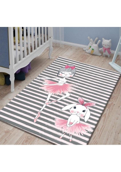Pvc Kaymaz Taban Makinede Yıkanabilir Çocuk Odası Halısı I-JR-103