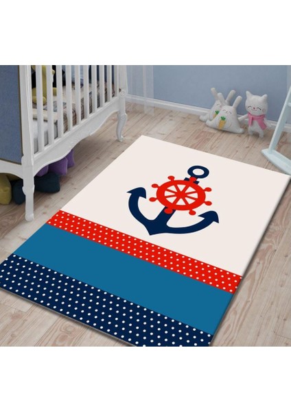 Pvc Kaymaz Taban Makinede Yıkanabilir Çocuk Odası Halısı I-JR-104