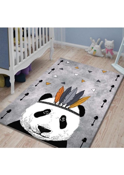 Pvc Kaymaz Taban Makinede Yıkanabilir Çocuk Odası Halısı I-JR-107