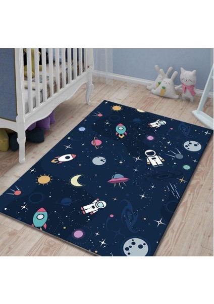 Pvc Kaymaz Taban Makinede Yıkanabilir Çocuk Odası Halısı I-JR-108