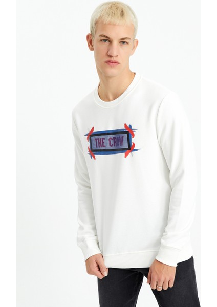 FELLING Bej Erkek Sweatshirt