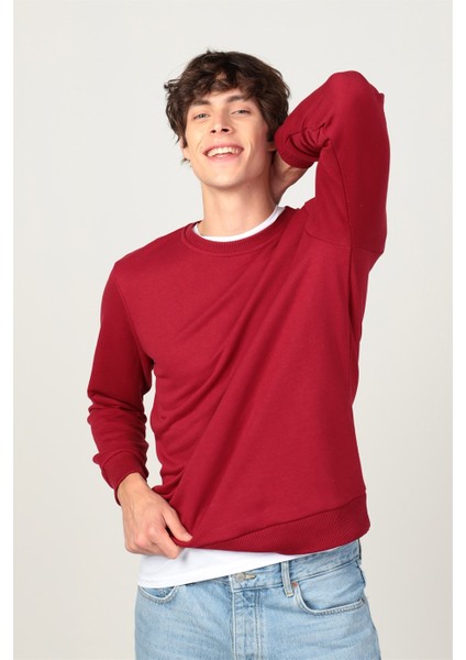 Bisiklet Yaka Basıc Unisex Sweatshirt