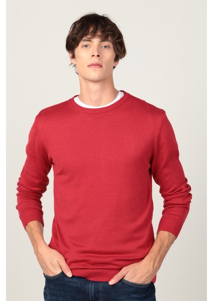 Slim Fit Dar Kesim Bisiklet Yaka Erkek Kazak fiyatları