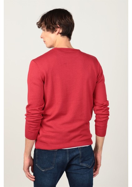 Slim Fit Dar Kesim Bisiklet Yaka Erkek Kazak fırsatları