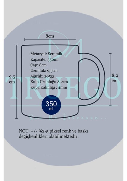 Baskılı Kupa Bardak Seramik Mug - Kadın Tablo