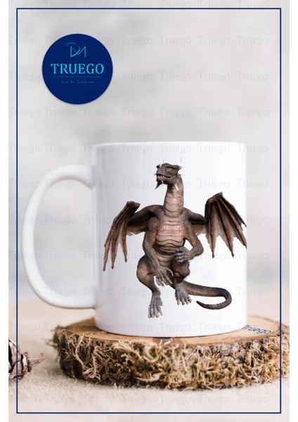 Baskılı Kupa Bardak Seramik Mug - Dinozor