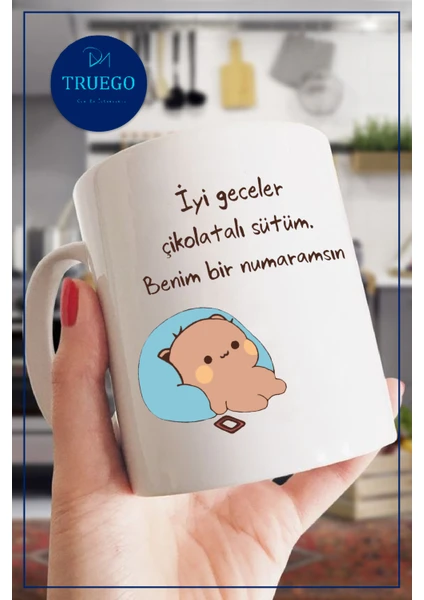 Baskılı Kupa Bardak Seramik Mug - Benim Bir Numaramsın