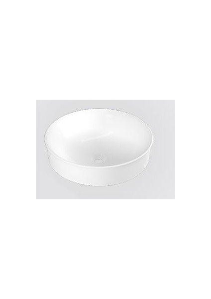 Tezgah Üstü Çanak Lavabo Batarya Deliksiz İnce Kenarlı 46X46 cm