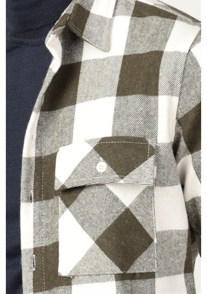 Slim Fit Kışlık Oduncu Dama Desen Erkek Gömlek modelleri