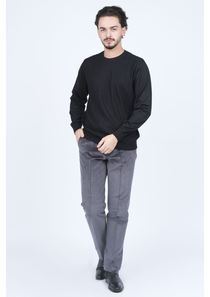 Erkek Bisiklet Yaka Yün Kazak 6091895 Siyah fiyatları