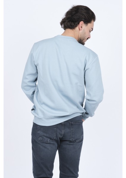 Erkek Bisiklet Yaka Sweatshirt 62422106 Turkuaz indirimleri