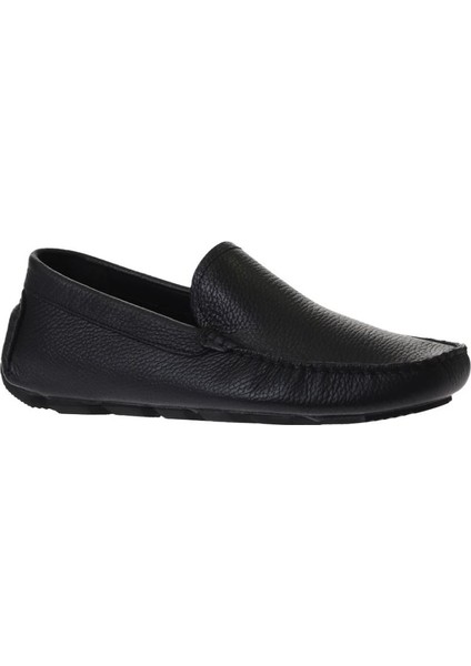 Bueno Shoes Siyah Flotter Deri Erkek Klasik Ayakkabı