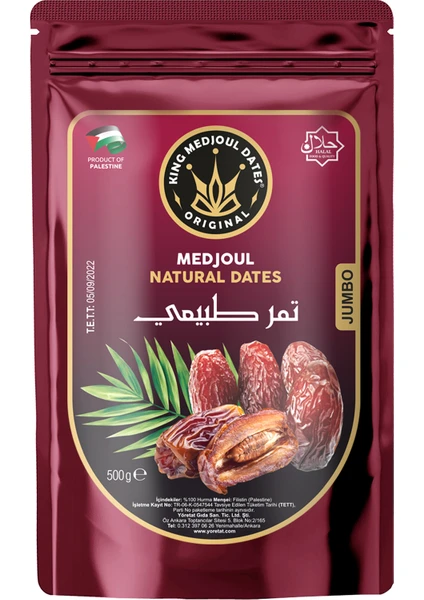 King Medjoul Dates Premium Kudüs Hurması - Jumbo 500 gr