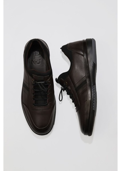 Kahverengi Matdo Deri Erkek Spor Ayakkabı