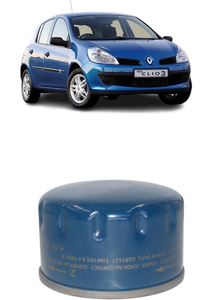 Renault Clio 3 4lü Karbon Filtre Bakım Seti 1.5 Dci 2005-2012 KİT2079F
