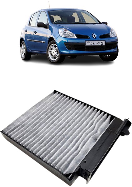 Renault Clio 3 4lü Karbon Filtre Bakım Seti 1.5 Dci 2005-2012 KİT2079F