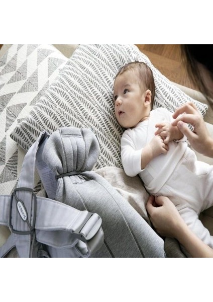 Kanguru Mini 3D Cotton Jersey Light Grey