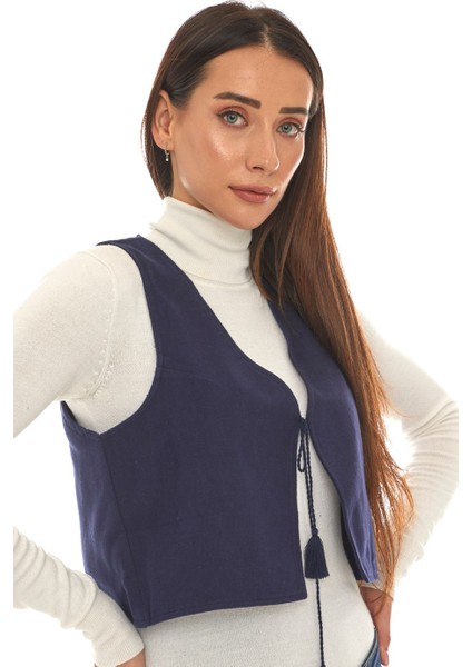 Lacivert Pazen Kolsuz Yelek modelleri