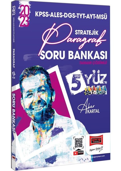 2023 KPSS ALES DGS TYT AYT MSÜ 5yüz Tamamı Çözümlü Stratejik Paragraf Soru Bankası