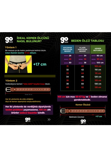 Kaliteli Deri, Siyah 4.5 cm Tek Parça Kot, Spor Kemer
