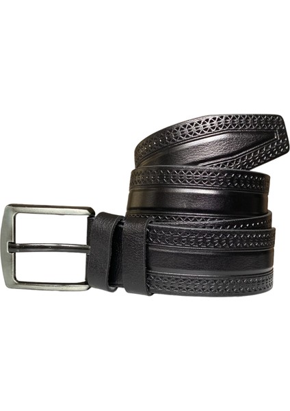 Kaliteli Deri, Siyah 4.5 cm Tek Parça Kot, Spor Kemer fiyatları